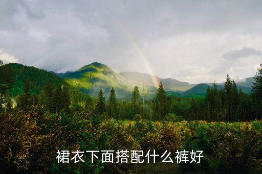 裙衣下面搭配什么裤好
