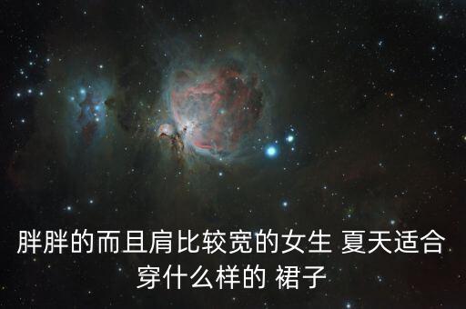 胖胖的而且肩比较宽的女生 夏天适合穿什么样的 裙子