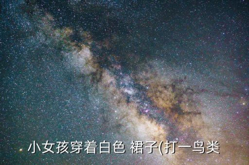 小女孩穿着白色 裙子(打一鸟类