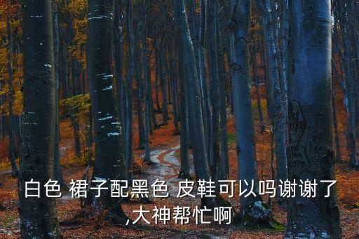 白色 裙子配黑色 皮鞋可以吗谢谢了,大神帮忙啊