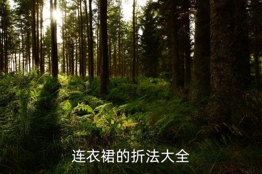 连衣裙的折法大全