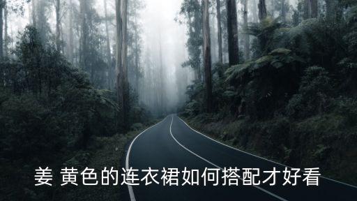 姜 黄色的连衣裙如何搭配才好看