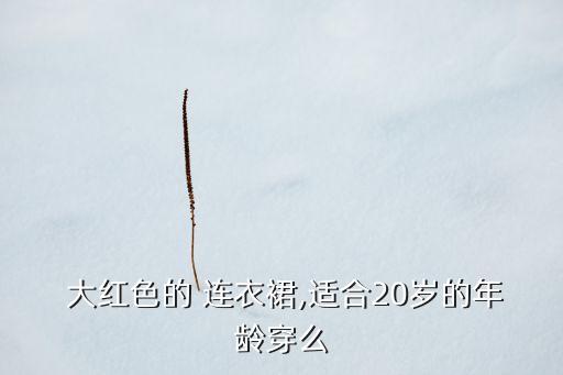  大红色的 连衣裙,适合20岁的年龄穿么
