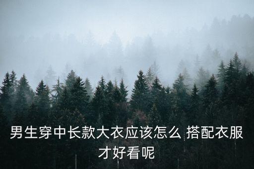 男生穿中长款大衣应该怎么 搭配衣服才好看呢