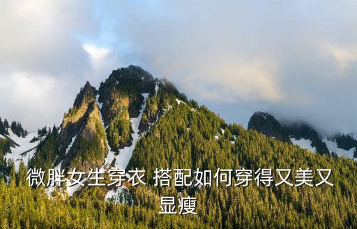  微胖女生穿衣 搭配如何穿得又美又显瘦