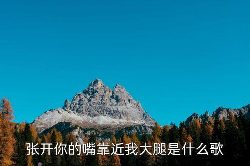 张开你的嘴靠近我大腿是什么歌