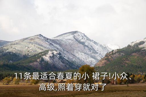 11条最适合春夏的小 裙子!小众、高级,照着穿就对了