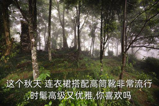 这个秋天 连衣裙搭配高筒靴非常流行,时髦高级又优雅,你喜欢吗