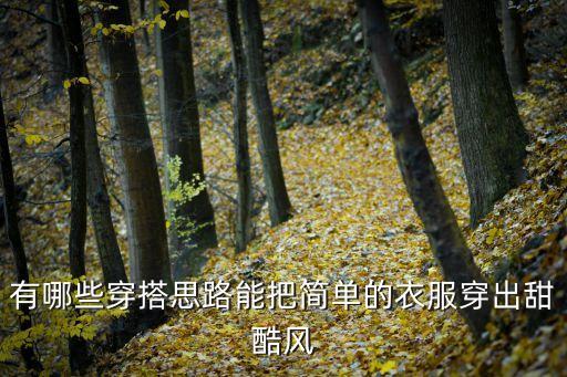 有哪些穿搭思路能把简单的衣服穿出甜酷风