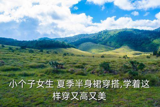 小个子女生 夏季半身裙穿搭,学着这样穿又高又美