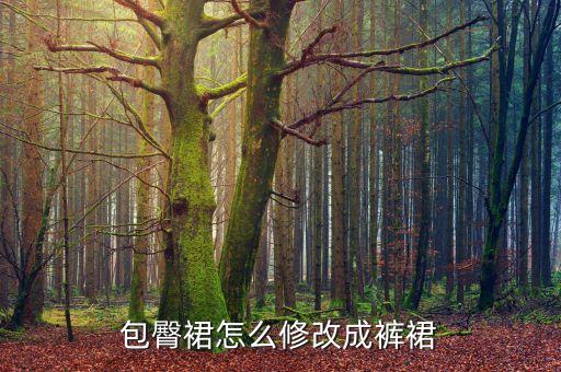 包臀裙怎么修改成裤裙