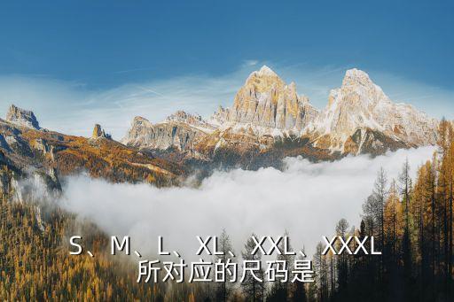 S、M、L、XL、XXL、XXXL所对应的尺码是