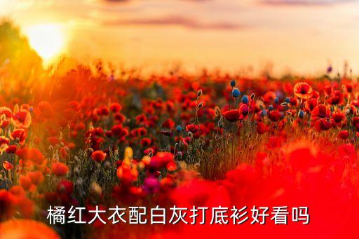 橘红大衣配白灰打底衫好看吗