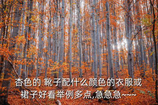 杏色靴子搭配裙子可以吗,杏色上衣搭配什么颜色裙子好看