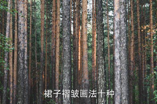  裙子褶皱画法十种
