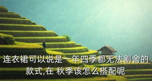 连衣裙可以说是一年四季都无法割舍的款式,在 秋季该怎么搭配呢