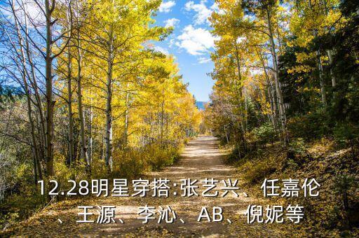 12.28明星穿搭:张艺兴、任嘉伦、王源、李沁、AB、倪妮等
