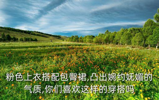 粉色上衣搭配包臀裙,凸出婉约妩媚的气质,你们喜欢这样的穿搭吗