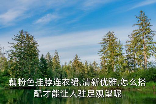 挂脖子上的裙子花色好看吗