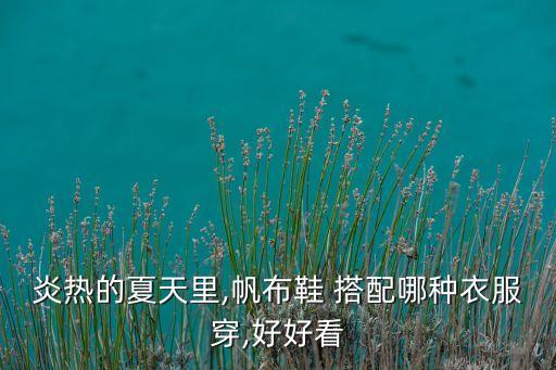 炎热的夏天里,帆布鞋 搭配哪种衣服穿,好好看