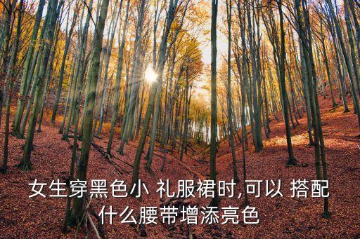 女生穿黑色小 礼服裙时,可以 搭配什么腰带增添亮色