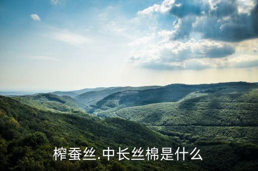 榨蚕丝.中长丝棉是什么