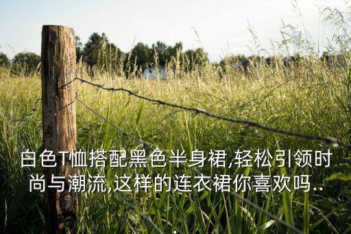 白色T恤搭配黑色半身裙,轻松引领时尚与潮流,这样的连衣裙你喜欢吗...