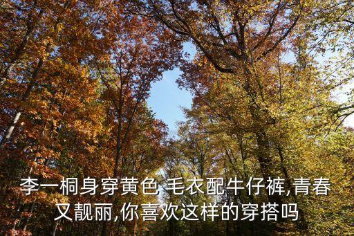 黄毛衣配蓝裙子好看吗图片