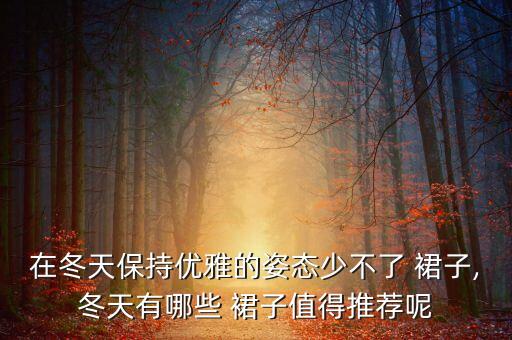 在冬天保持优雅的姿态少不了 裙子,冬天有哪些 裙子值得推荐呢