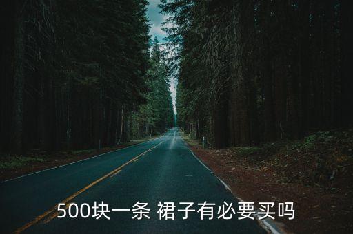 500块一条 裙子有必要买吗
