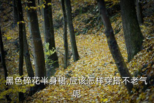黑色碎花半身裙,应该怎样穿搭不老气呢