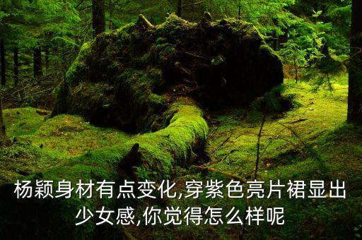 杨颖身材有点变化,穿紫色亮片裙显出少女感,你觉得怎么样呢