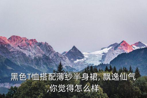 黑色T恤搭配薄纱半身裙, 飘逸仙气,你觉得怎么样