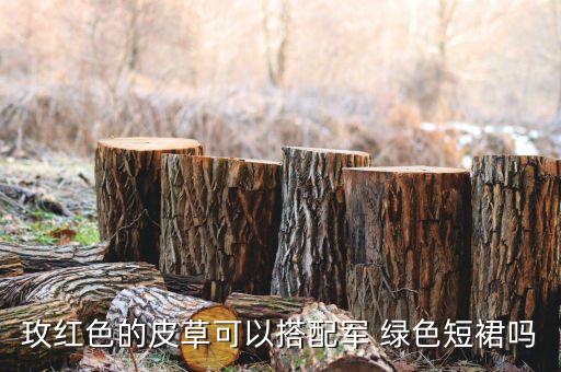 玫红色的皮草可以搭配军 绿色短裙吗