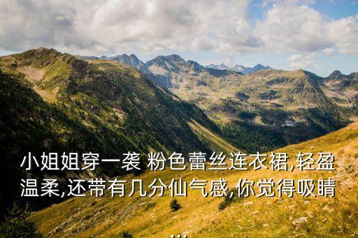 小姐姐穿一袭 粉色蕾丝连衣裙,轻盈温柔,还带有几分仙气感,你觉得吸睛...