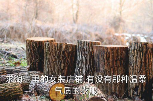 求淘宝里的女装店铺,有没有那种温柔气质的衣服