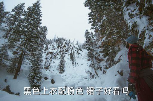 黑色上衣配粉色 裙子好看吗