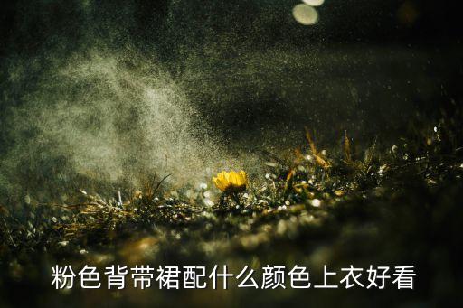  粉色背带裙配什么颜色上衣好看
