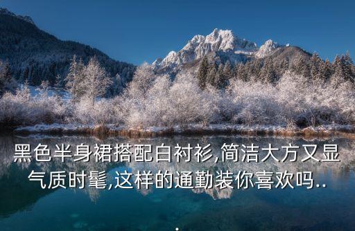 黑色半身裙搭配白衬衫,简洁大方又显气质时髦,这样的通勤装你喜欢吗...