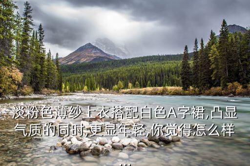 淡粉色薄纱上衣搭配白色A字裙,凸显气质的同时,更显年轻,你觉得怎么样...