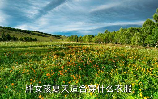 胖女孩夏天适合穿什么衣服