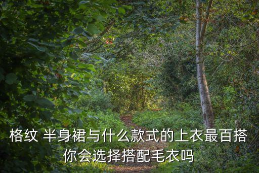 格纹 半身裙与什么款式的上衣最百搭你会选择搭配毛衣吗
