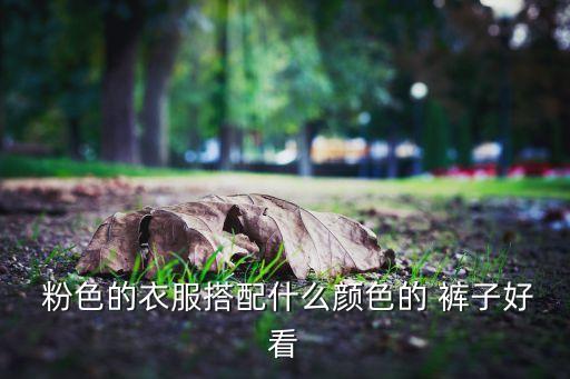  粉色的衣服搭配什么颜色的 裤子好看