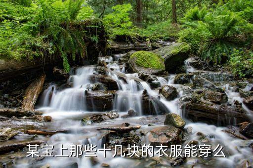 某宝上那些十几块的衣服能穿么