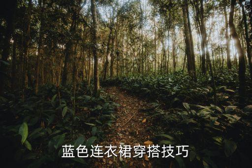 蓝色连衣裙穿搭技巧