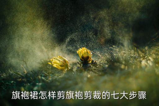 旗袍裙怎样剪旗袍剪裁的七大步骤