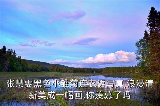 张慧雯黑色小雏菊连衣裙写真,浪漫清新美成一幅画,你羡慕了吗