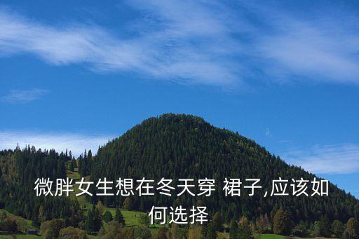  微胖女生想在冬天穿 裙子,应该如何选择