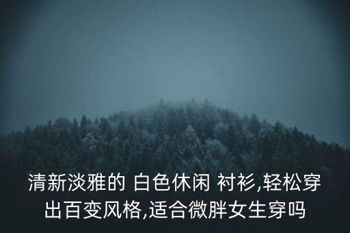清新淡雅的 白色休闲 衬衫,轻松穿出百变风格,适合微胖女生穿吗