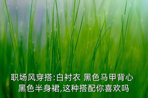 简约衬衫裙子穿搭图,蓝色衬衫搭卡其色裙子
